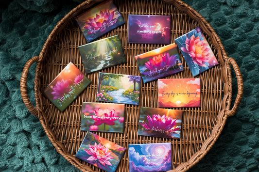 Custom Affirmation Magnets Set of 12